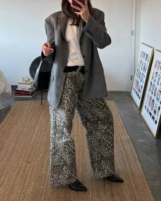 Jaded London Cheetah Oversized Jeans